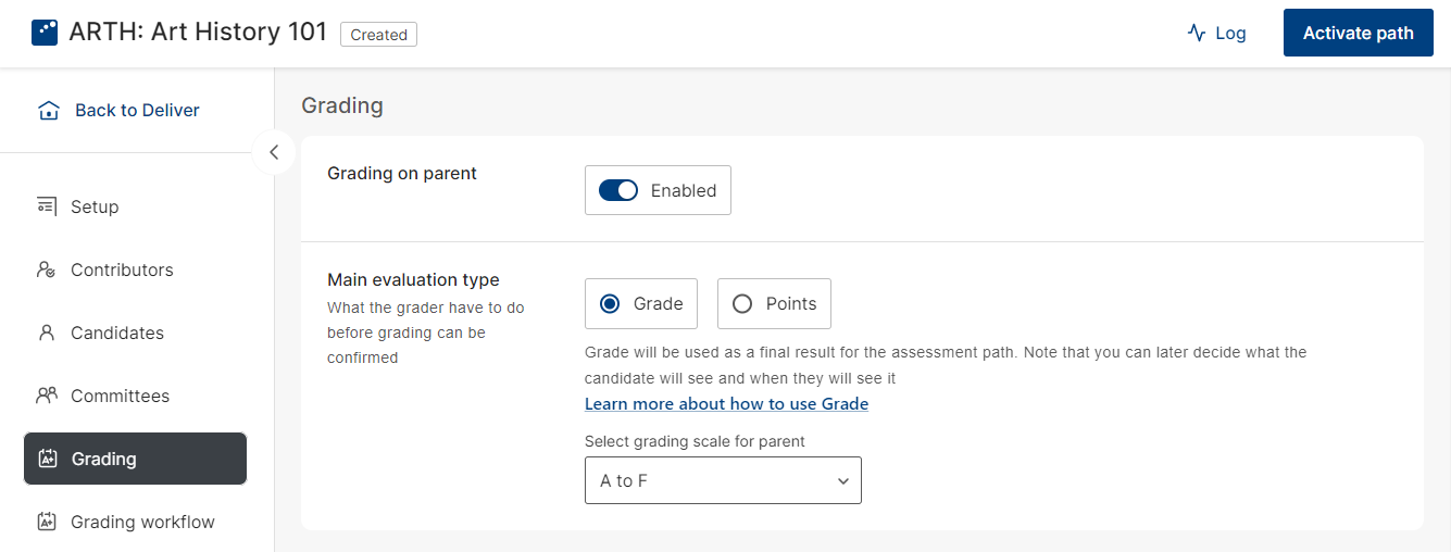 Assessment Path - Planners – Inspera Help Center