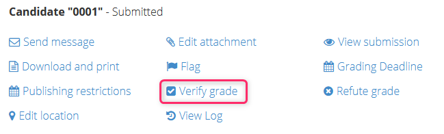 Verifiera betyg knapp