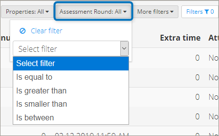 Filteralternativ