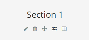 Sektionsinställningar