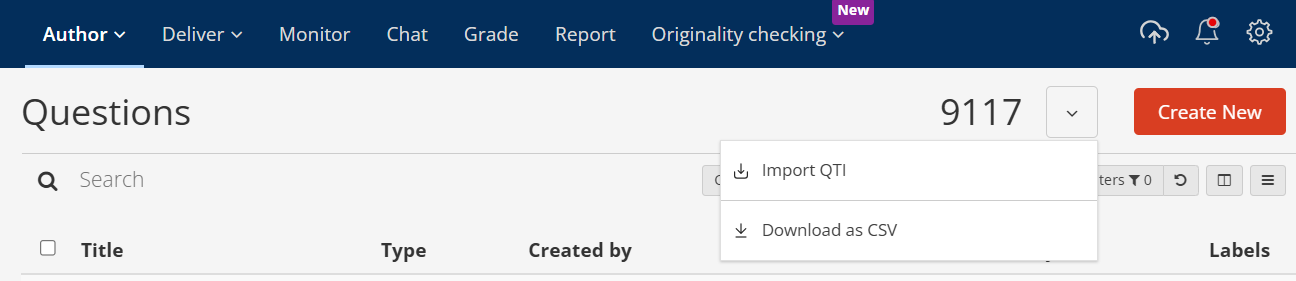 How to import Stack Questions – Inspera Help Center