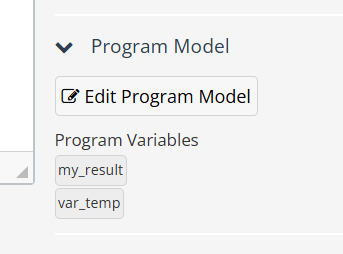 Inställningen för programmodell