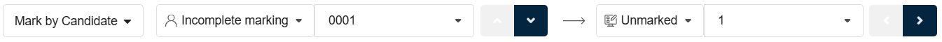 navigation in mark by candidate