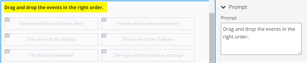 Interface for writing the prompt and candidate instructions.